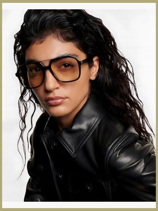 Retro Aviator Sunglasses, Square Frame, UV400 Protection, Lightweight main image 7